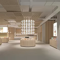 Modern Supermarket Department Store Interior With Spacious Layout And Product Displays