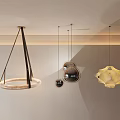 Modern Minimalist Chandeliers With Circular Spherical And Geometric Shapes For Interior Decorative Lighting