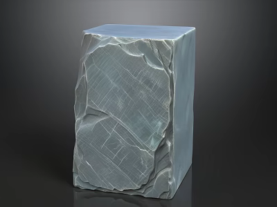 Modern Sofa and Coffee Table Set Featuring Blue Textured Stone Like Table Design 3d model