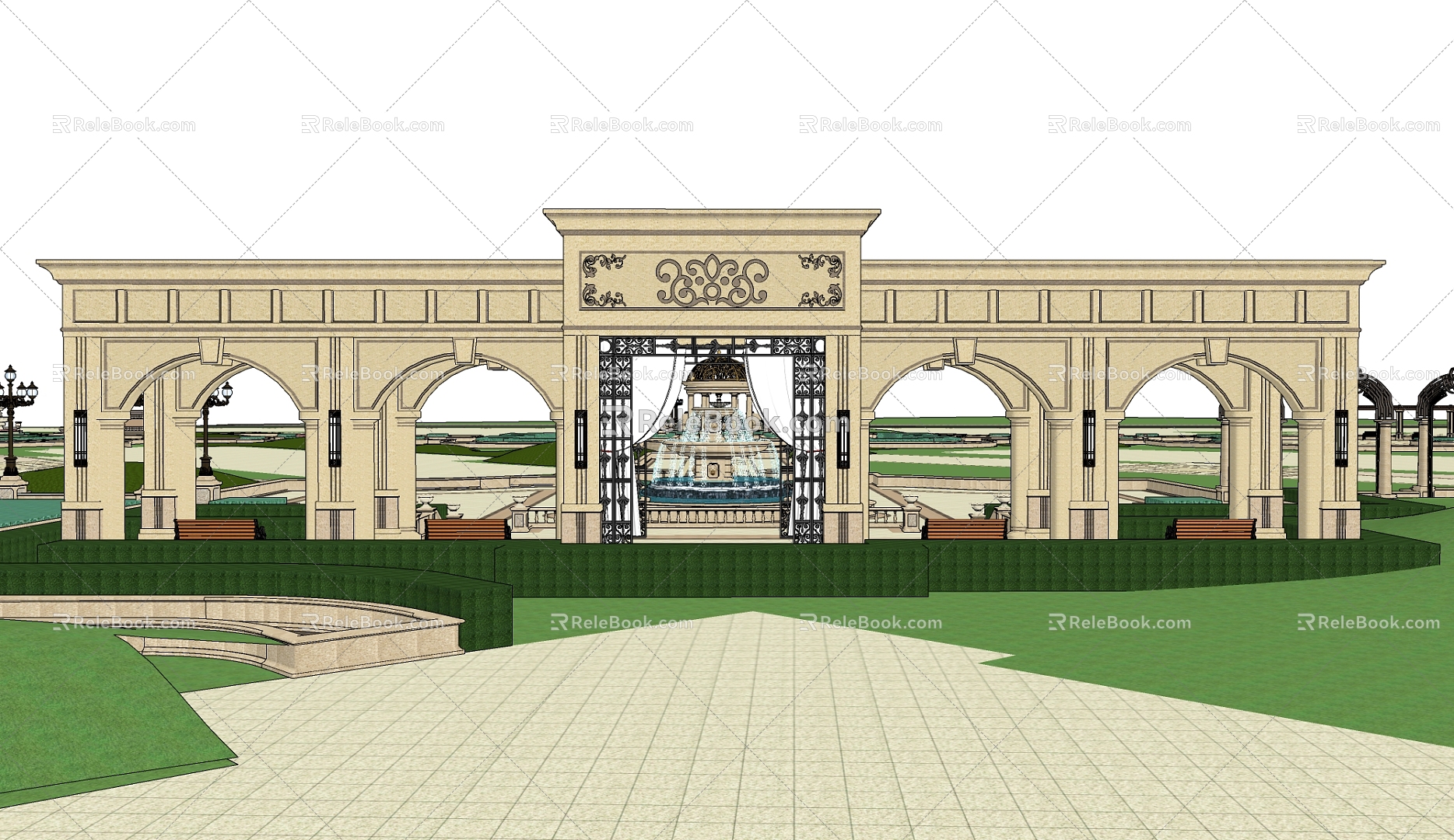 Gate 3d model