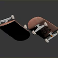 Stylish Black And Pink Skateboards With SKATE Brand Design For Daily Use