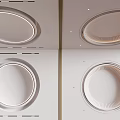 Circular suspended ceiling 3d model