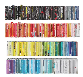Modern Book Combination Book Decoration Book Color Book 3d model