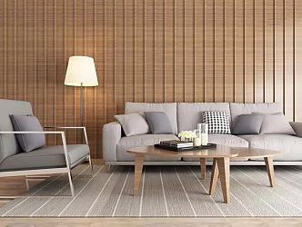 Sofa coffee table combination 3d model