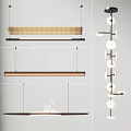 New Chinese Chandelier Combination 3d model