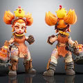 Modern game character Goblin Dwarf 3d model