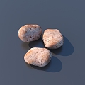 Potato crop ingredients 3d model