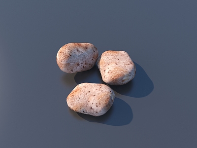 Potato crop ingredients 3d model