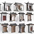Traditional Chinese Door Architectural Designs With Various Styles Different Shapes And Details