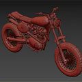 Vintage GURSE Motorcycle With Yellow Body Number 63 And Rugged Tires