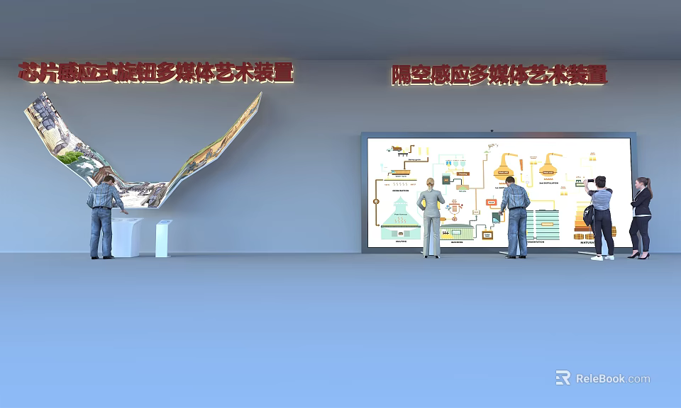 Public Facilities Featuring Sequence controlled Liquid Resistance And Limited Space Sensing Multimedia Art Installations 3d model 