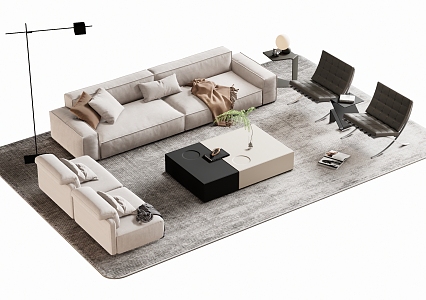 Sofa coffee table 3d model