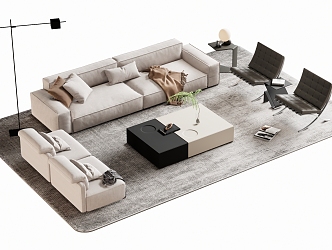 Sofa coffee table 3d model