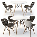 Negotiation Tables and Chairs Leisure Tables and Chairs Dining Chairs 3d model