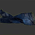 Blue Classic Fit Jeans With Pockets Belt Loops For Everyday Wear