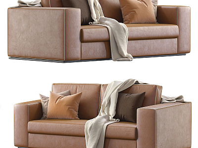 Modern double sofa model