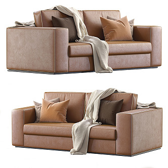 Modern double sofa 3d model