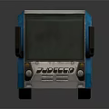 Modern bus minibus minivan driverless bus 3d model