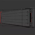 Metal Shopping Cart With Red Handle And Wheel Base Structure Design