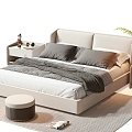 Modern Double Bed 3d model