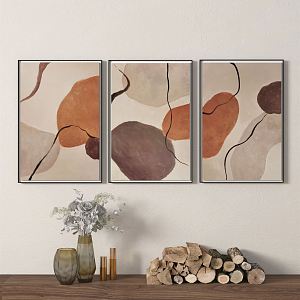 modern abstract painting abstract decorative painting 3d model