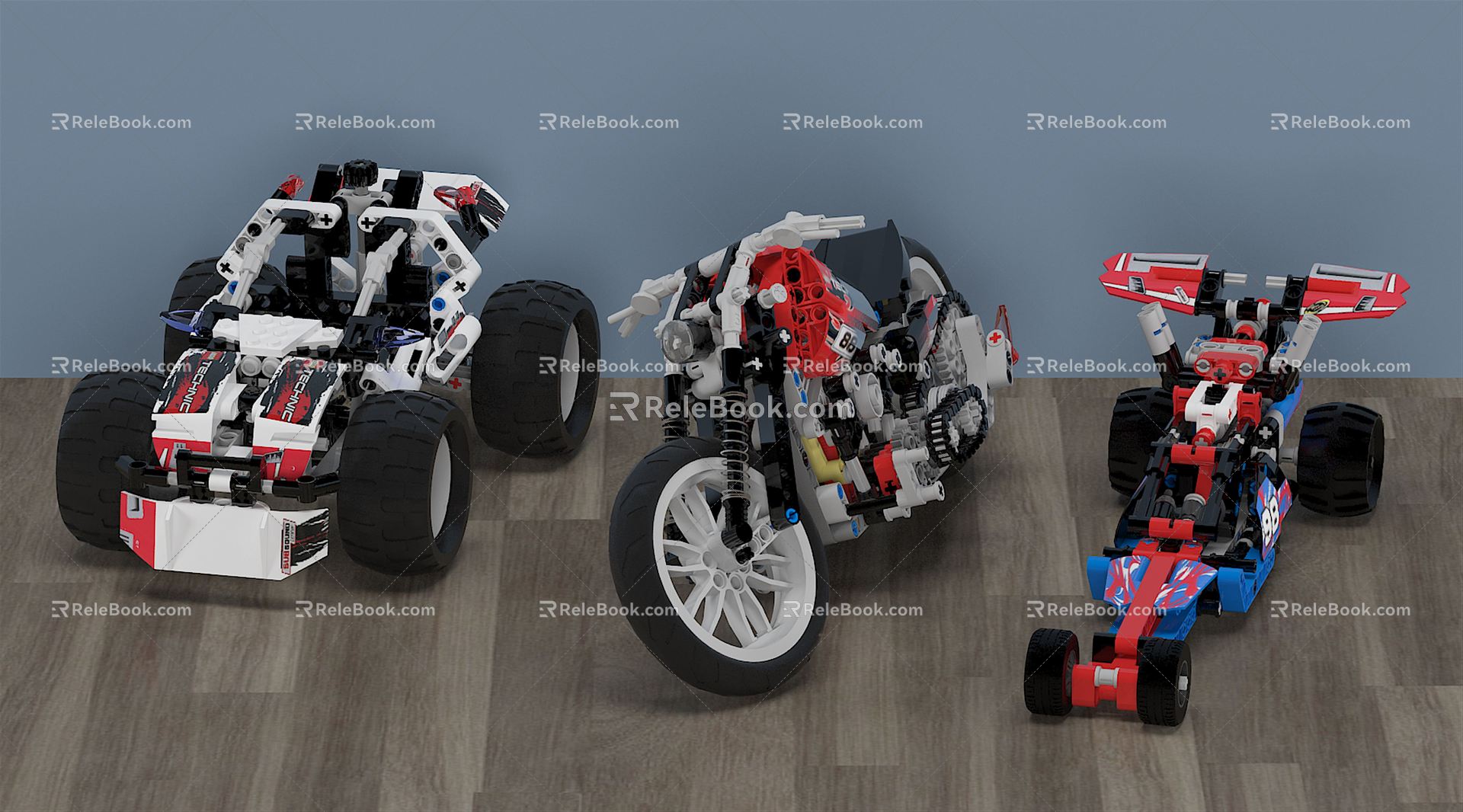 Modern Toys Formula Lego Racing Toys 3d model