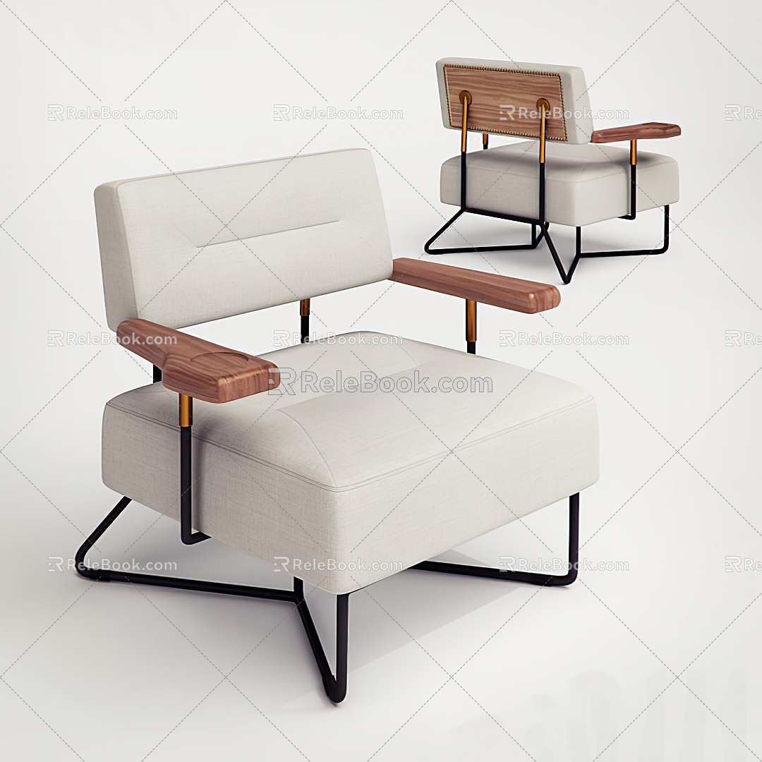 modern leisure chair 3d model