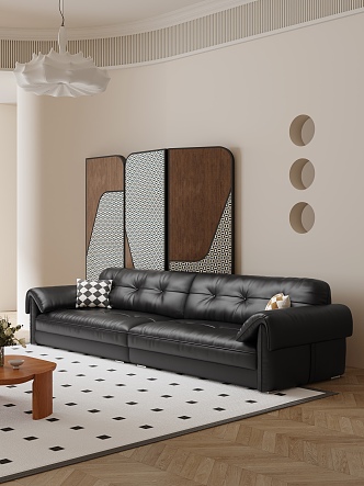 Modern double sofa 3d model