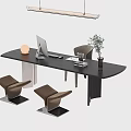 Desk and chair combination 3d model