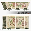 Colorful Decorative Wall Panels Set Of 6 With Woven Grid Design And 1000x3100mm Height