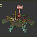 Advanced Planetary Rover With Solar Panels Robotic Arm And Wheels For Space Exploration