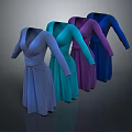 Colorful Long Sleeve V Neck Wrap Dresses In Various Stylish Colors For Women