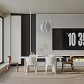 Modern table combination 3d model