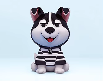 Dog Cute Pet Air Model Meichen Commercial Pet Activities Border Animal Husbandry 3d model