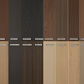 Various Wood Grain Wall Paneling Color Samples for Interior Design Selection 3d model