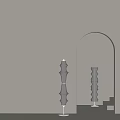 Simple floor lamp 3d model