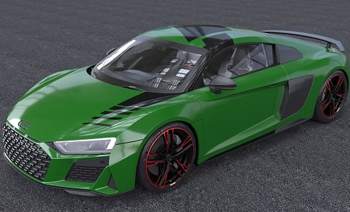 Hyundai Audi R8 sports car Sedan Luxury Car Super sports car 3d model