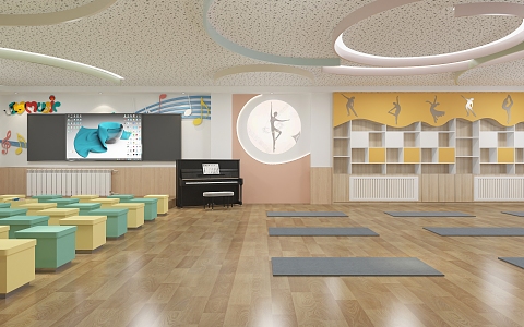 Dance Classroom 3d model