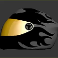 Tactical Weapon Equipment Helmet with Black Yellow Visor and Protective Features