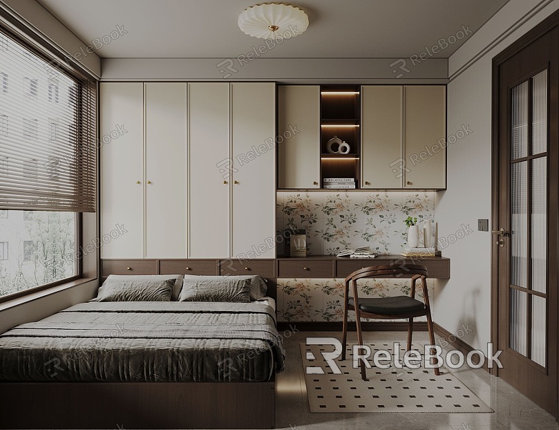 Antique Retro Tatami Bedroom model