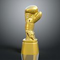 Hyundai Trophy World Cup Boxing Trophy Champion Trophy Gold Cup 3d model