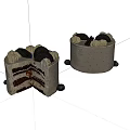 Delicious Creamy Layered Cake Sliced and Whole Topped with Oreo Cookies and Decorative Balls