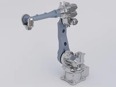 Industrial Robotic Arm With Advanced Mechanical Joints For Manufacturing Automation Processes 3d model