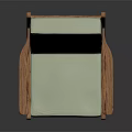 Modern Single Sofa With Wooden Frame And Light Green Cushion Design