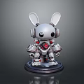 Rabbit Machine Rabbit Mechanical Rabbit Mech Rabbit Science Fiction Rabbit Cyberpunk Rabbit Cyberpunk Rabbit 3d model