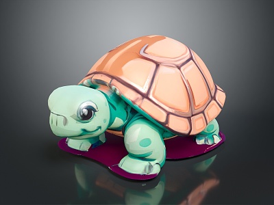 Turtle Cartoon Turtle Snapping Turtle Chickbill Turtle Reptile Cold Blooded Animal Reptile Class model