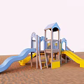 Modern slide children'slide 3d model