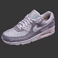 Stylish Nike Air Max Sneakers in Gray White with Colorful Details and Cushioned Sole
