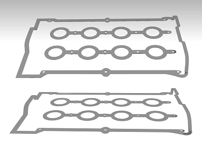 Automotive Cylinder Head Gaskets With Multiple Circular Holes And Metal Sealing Structure 3d model