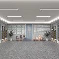 Spacious Kids Shop Interior With Shelves Full Of Products Large Windows And Stuffed Bear